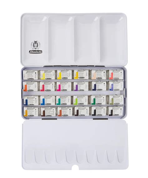 Schmincke Akademie Watercolour Paint Box, Full Assortment 24 